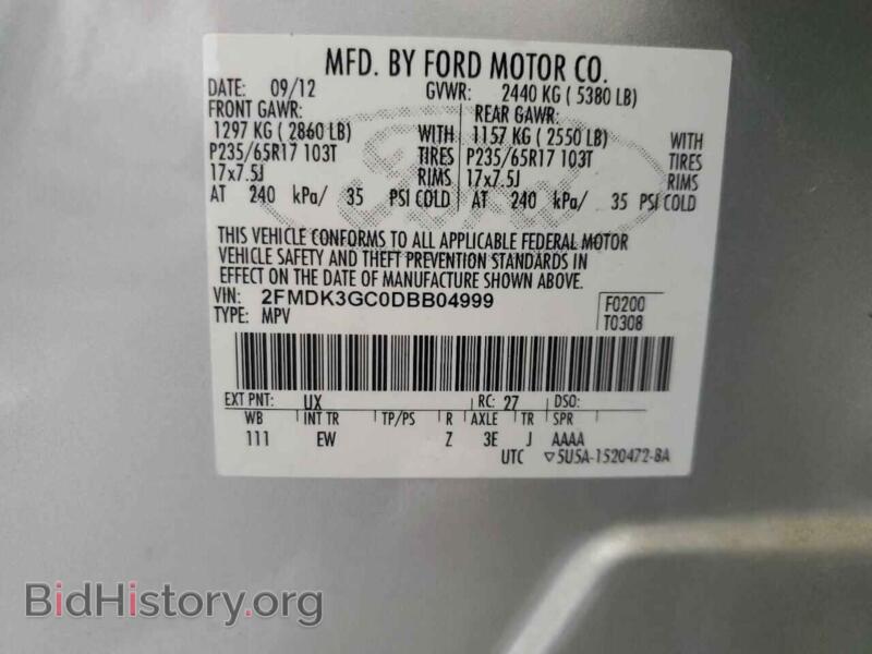 2013 Ford EDGE (VIN 2FMDK3GC0DBB04999) — photo 13 of 13
