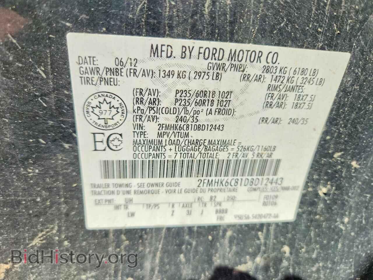 2013 FORD FLEX - VIN: 2FMHK6C81DBD12443 - Photo 13