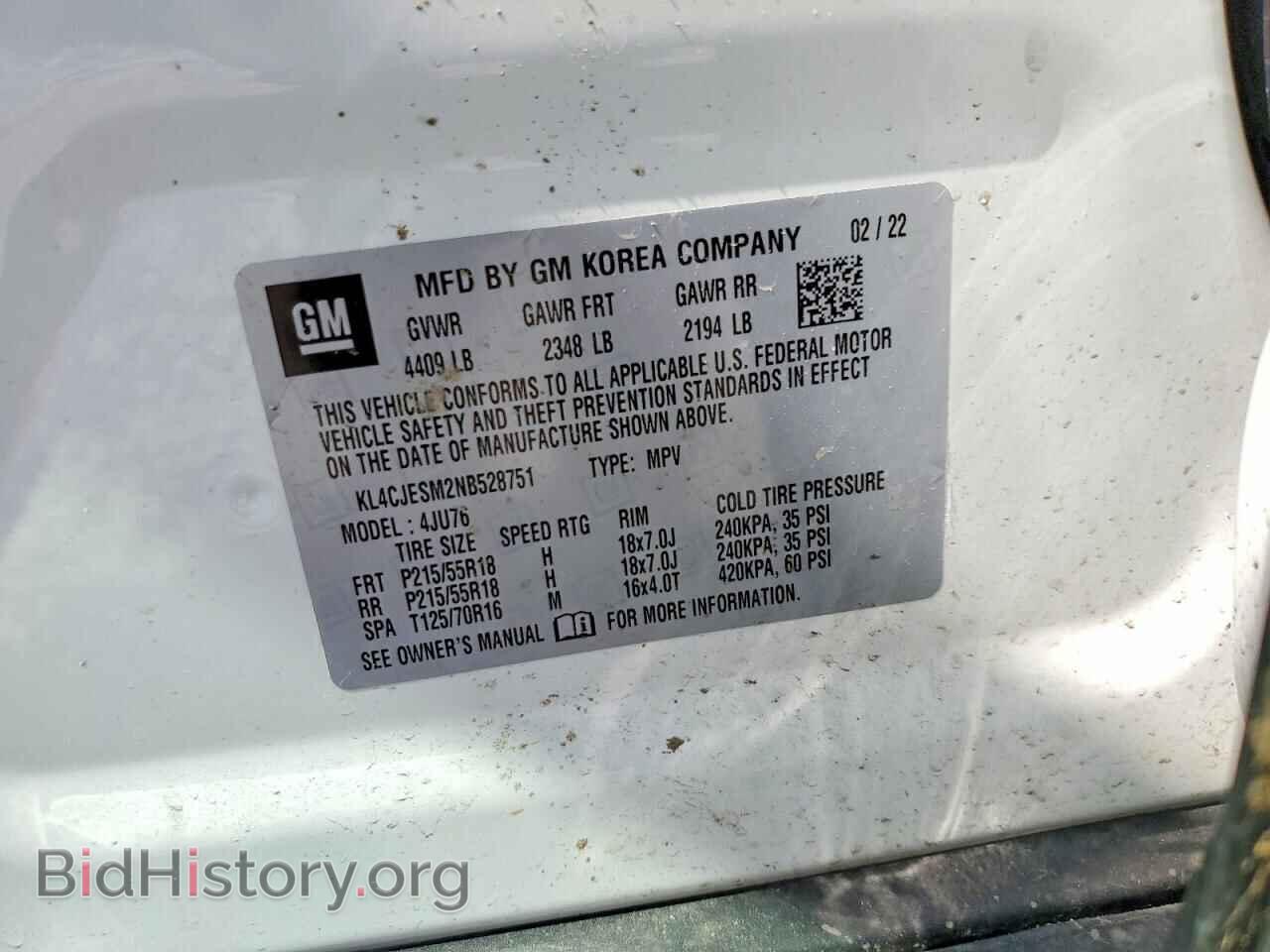 2022 BUICK ENCORE - VIN: KL4CJESM2NB528751 - Photo 13