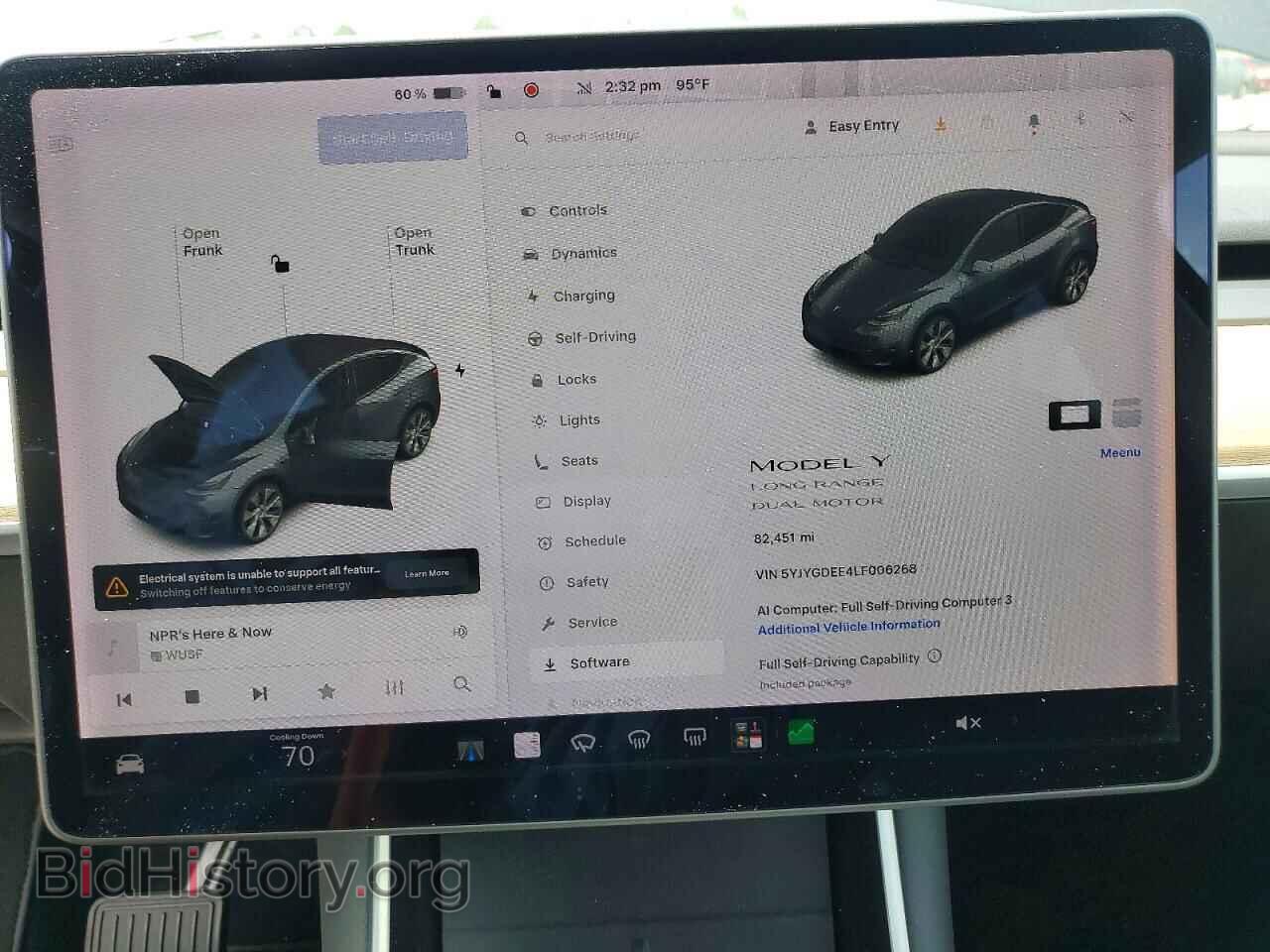 2020 TESLA MODEL Y - VIN: 5YJYGDEE4LF006268 - Photo 9