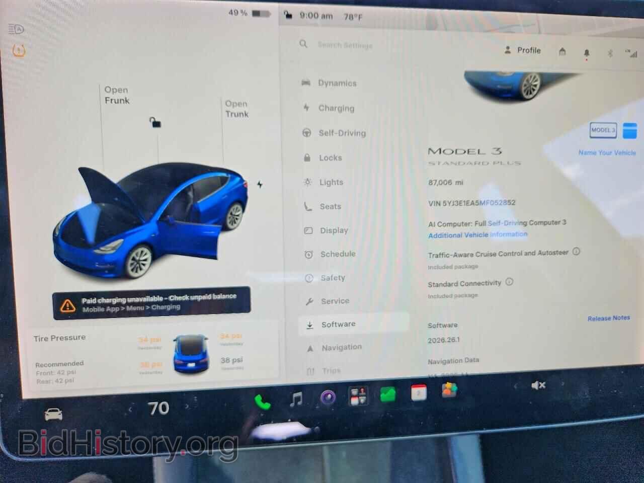 2021 TESLA MODEL 3 - VIN: 5YJ3E1EA5MF052852 - Photo 9