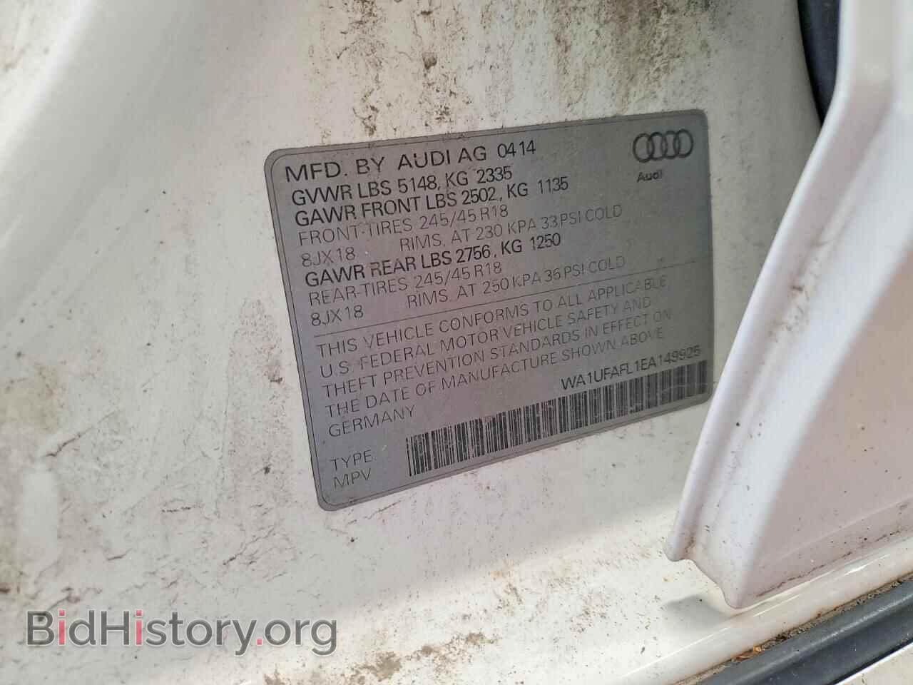 2014 AUDI A4 - VIN: WA1UFAFL1EA149925 - Photo 12