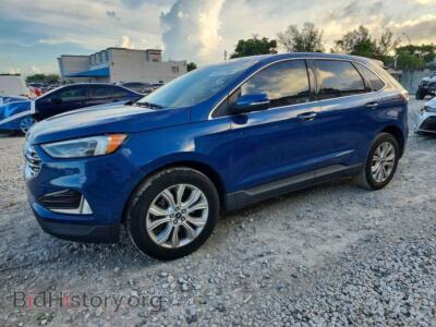 2020 Ford EDGE Titanium, blue — VIN 2FMPK4K95LBB35629, Copart