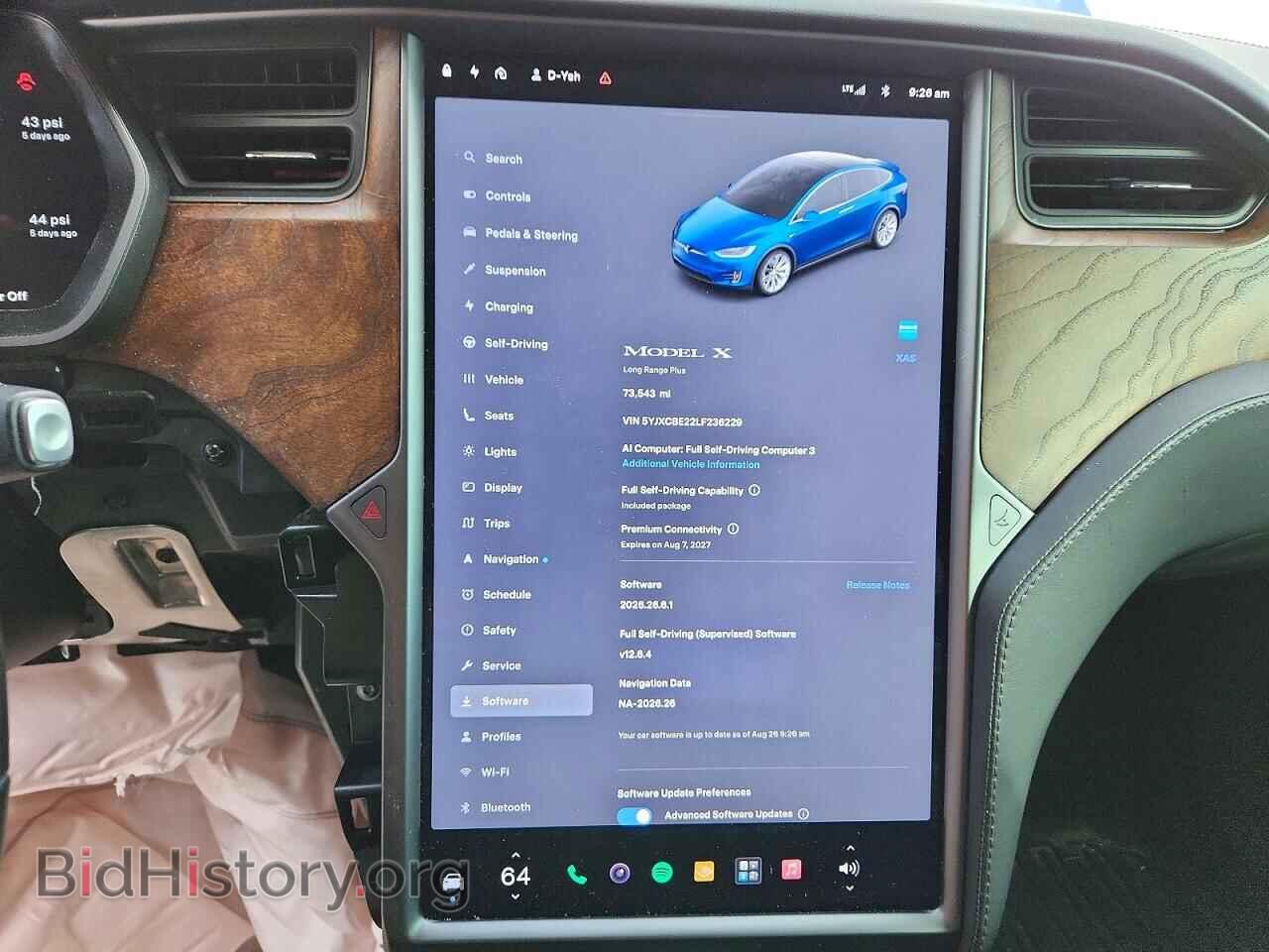 2020 TESLA MODEL X - VIN: 5YJXCBE22LF236229 - Photo 9
