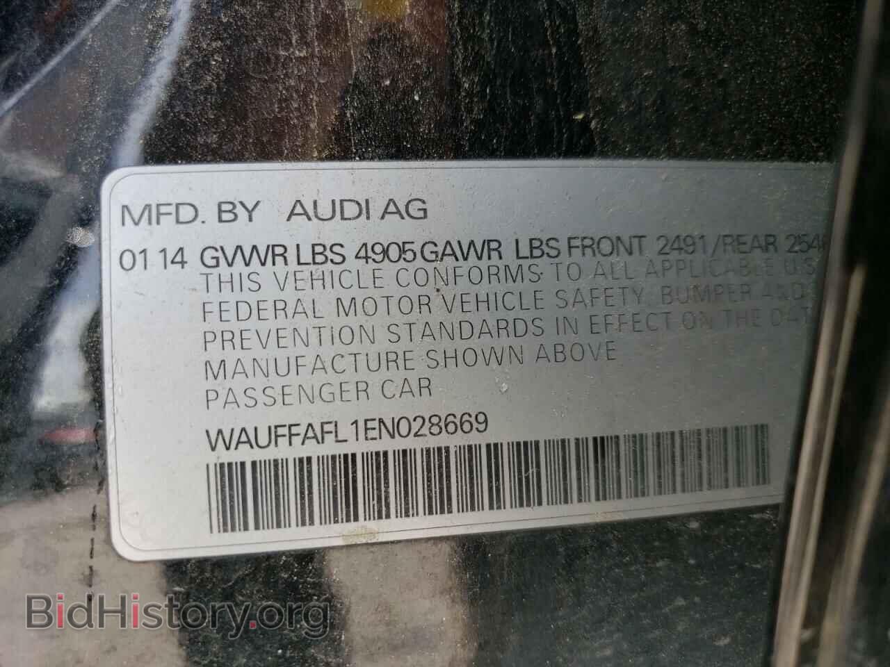 2014 AUDI A4 - VIN: WAUFFAFL1EN028669 - Фото 12