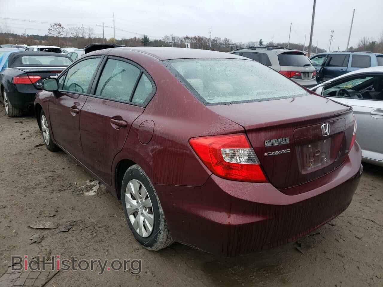 2012 HONDA CIVIC - VIN: 2HGFB2F5XCH562203 - Фото 3