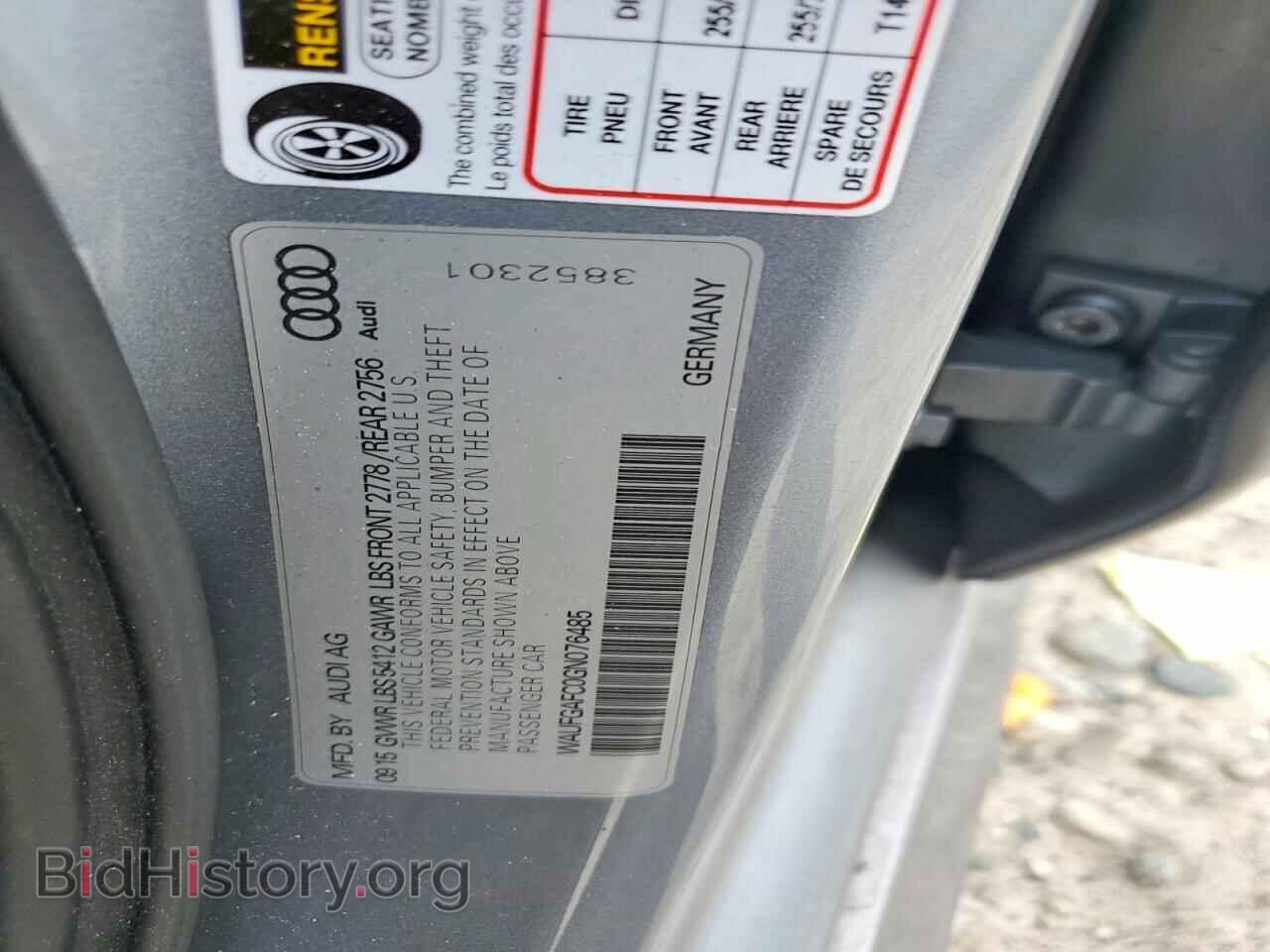2016 AUDI A6 - VIN: WAUFGAFC0GN076485 - Photo 12