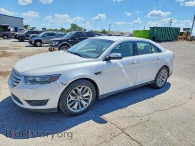 2014 Ford TAURUS Limited, white — VIN 1FAHP2F80EG125589, Copart
