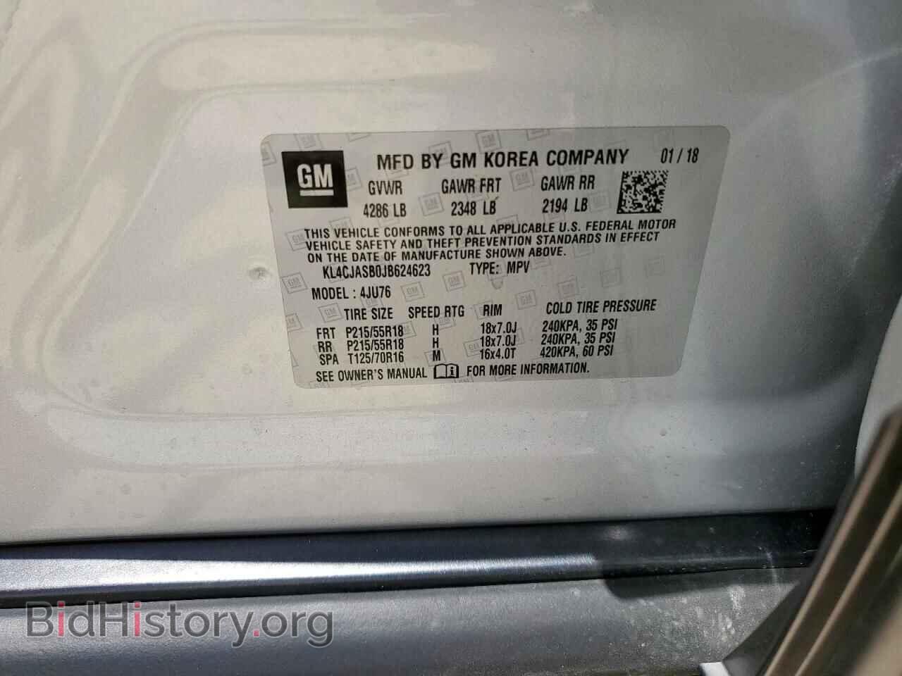 2018 BUICK ENCORE - VIN: KL4CJASB0JB624623 - Photo 13