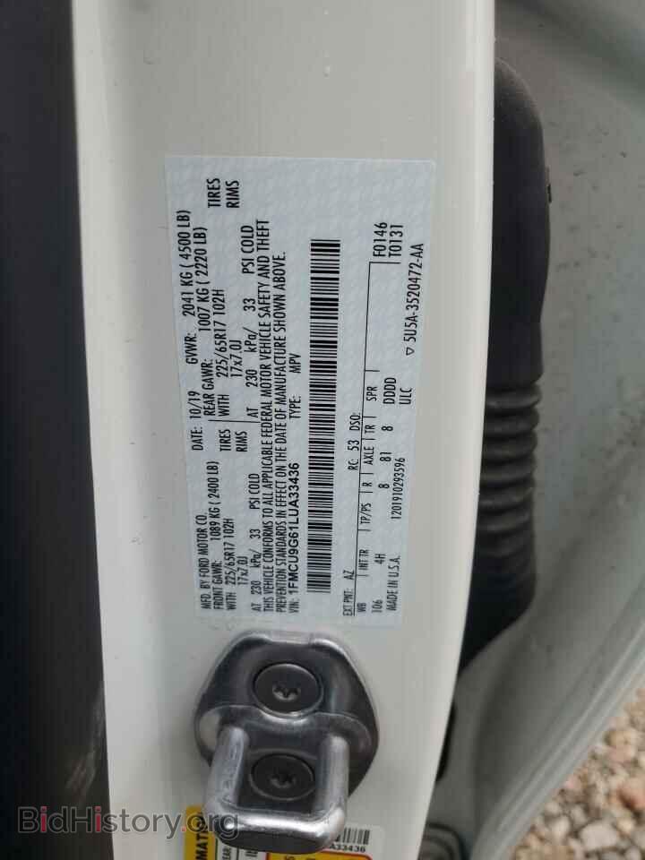 2020 FORD ESCAPE - VIN: 1FMCU9G61LUA33436 - Photo 13
