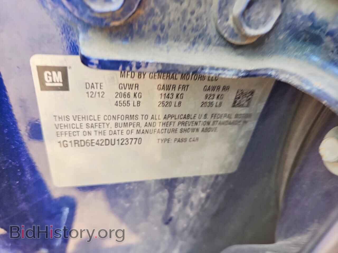 2013 CHEVROLET VOLT - VIN: 1G1RD6E42DU123770 - Photo 12