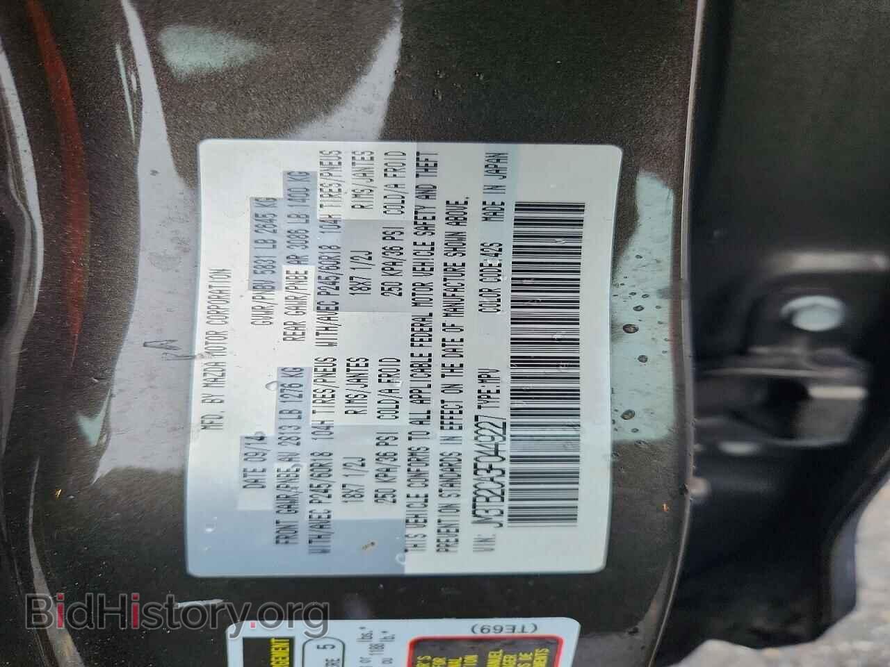 2015 MAZDA CX-9 - VIN: JM3TB2CA3F0449227 - Photo 14