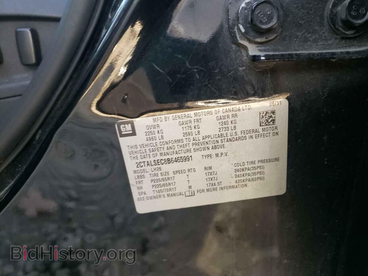 2011 GMC TERRAIN - VIN: 2CTALSEC8B6465991 - Photo 10
