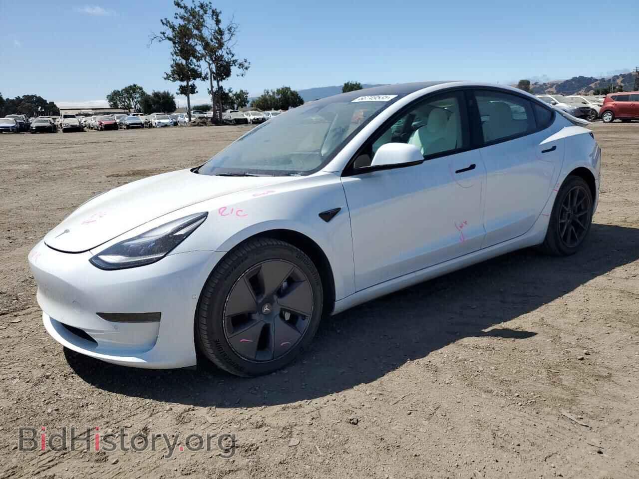 Photo 5YJ3E1EA4NF352108 - TESLA MODEL 3 2022