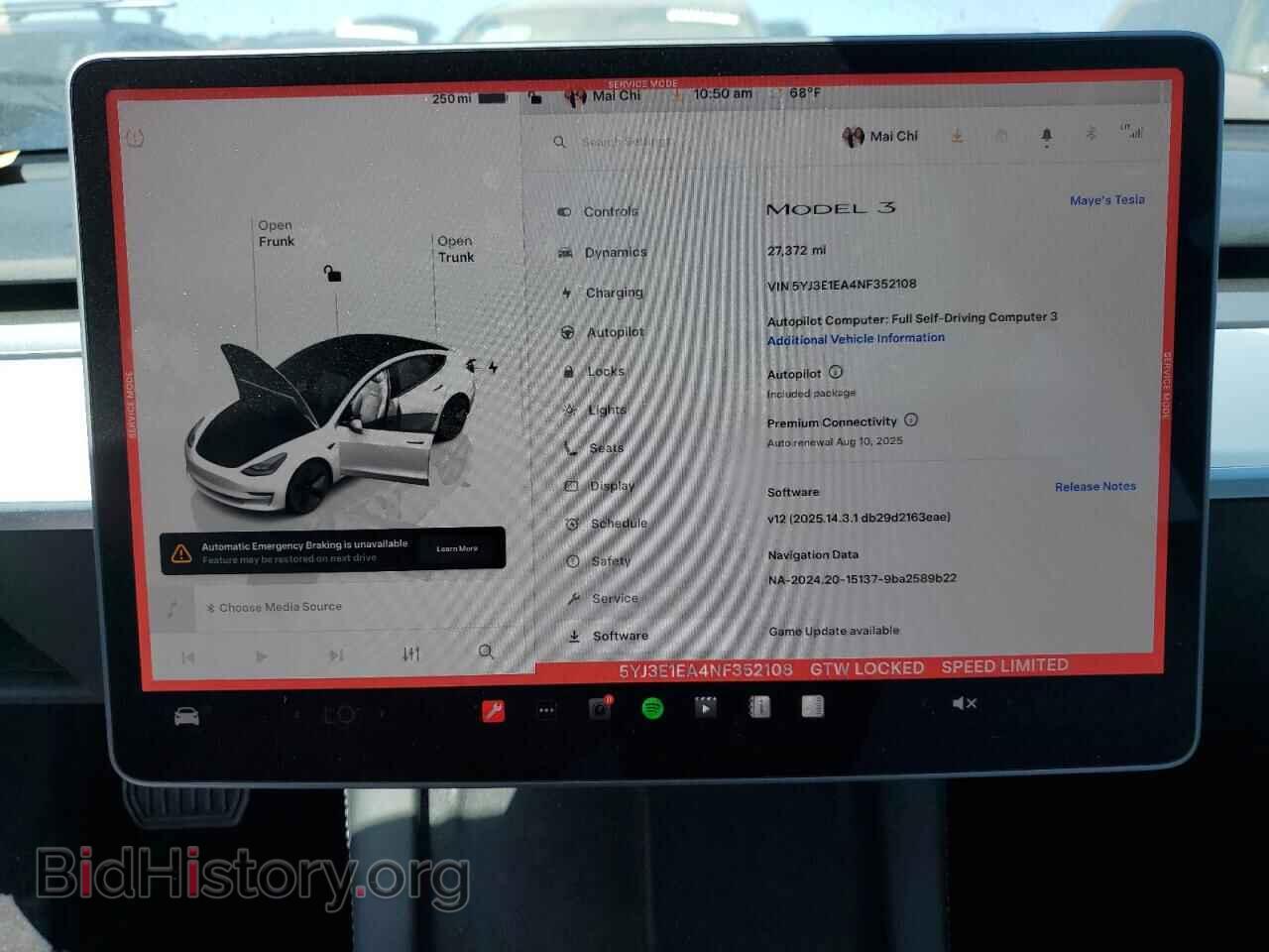 2022 TESLA MODEL 3 - VIN: 5YJ3E1EA4NF352108 - Фото 9