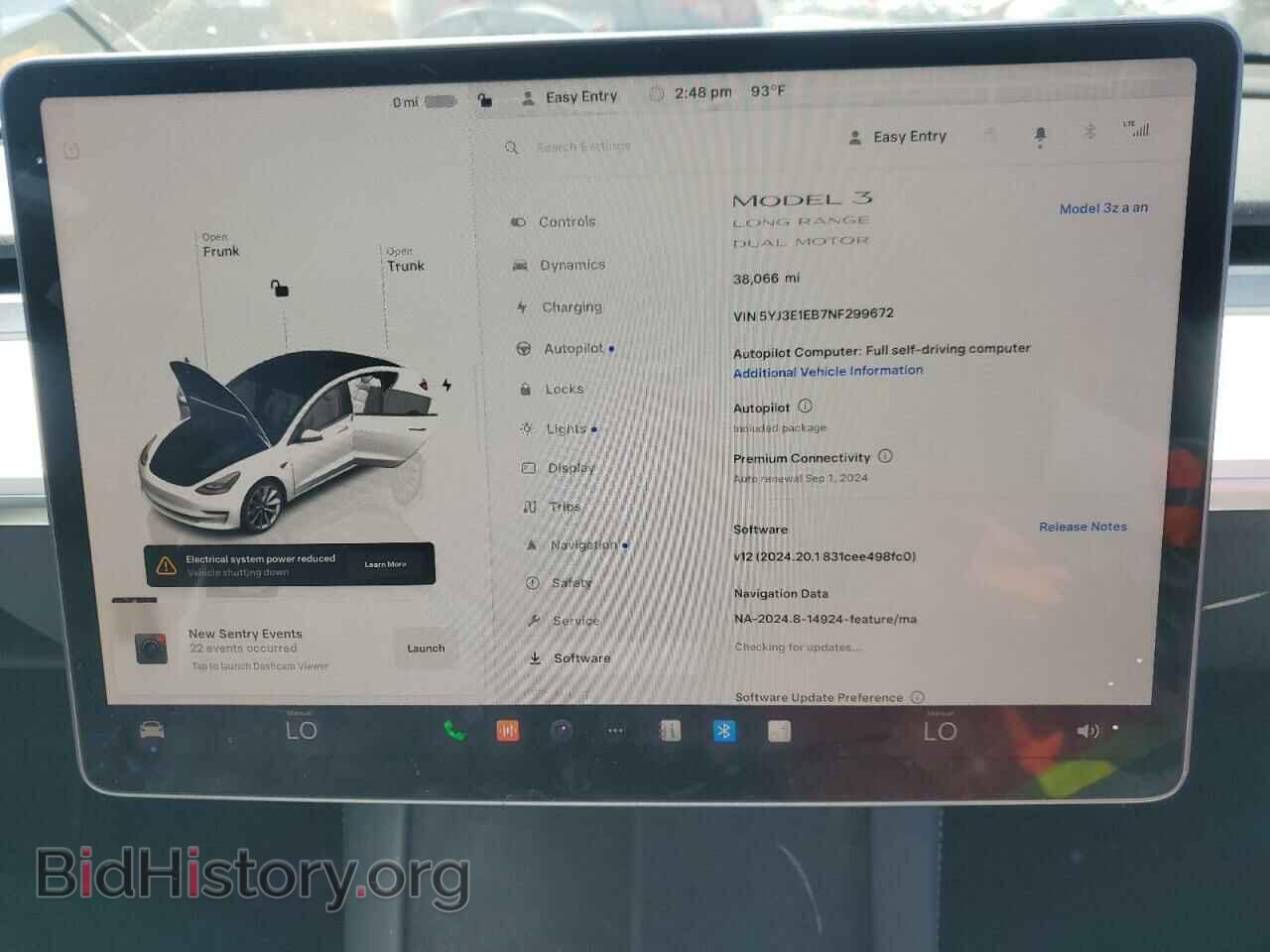 2022 TESLA MODEL 3 - VIN: 5YJ3E1EB7NF299672 - Photo 9