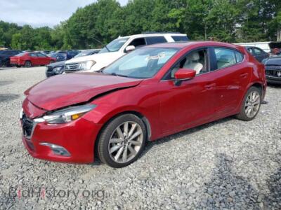 2017 Mazda 3 Grand Touring, красный — VIN JM1BN1M3XH1135027, Copart