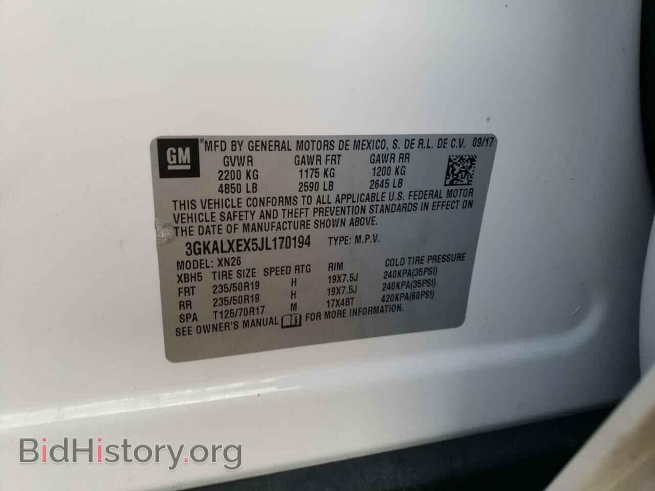 2018 GMC TERRAIN - VIN: 3GKALXEX5JL170194 - Фото 10