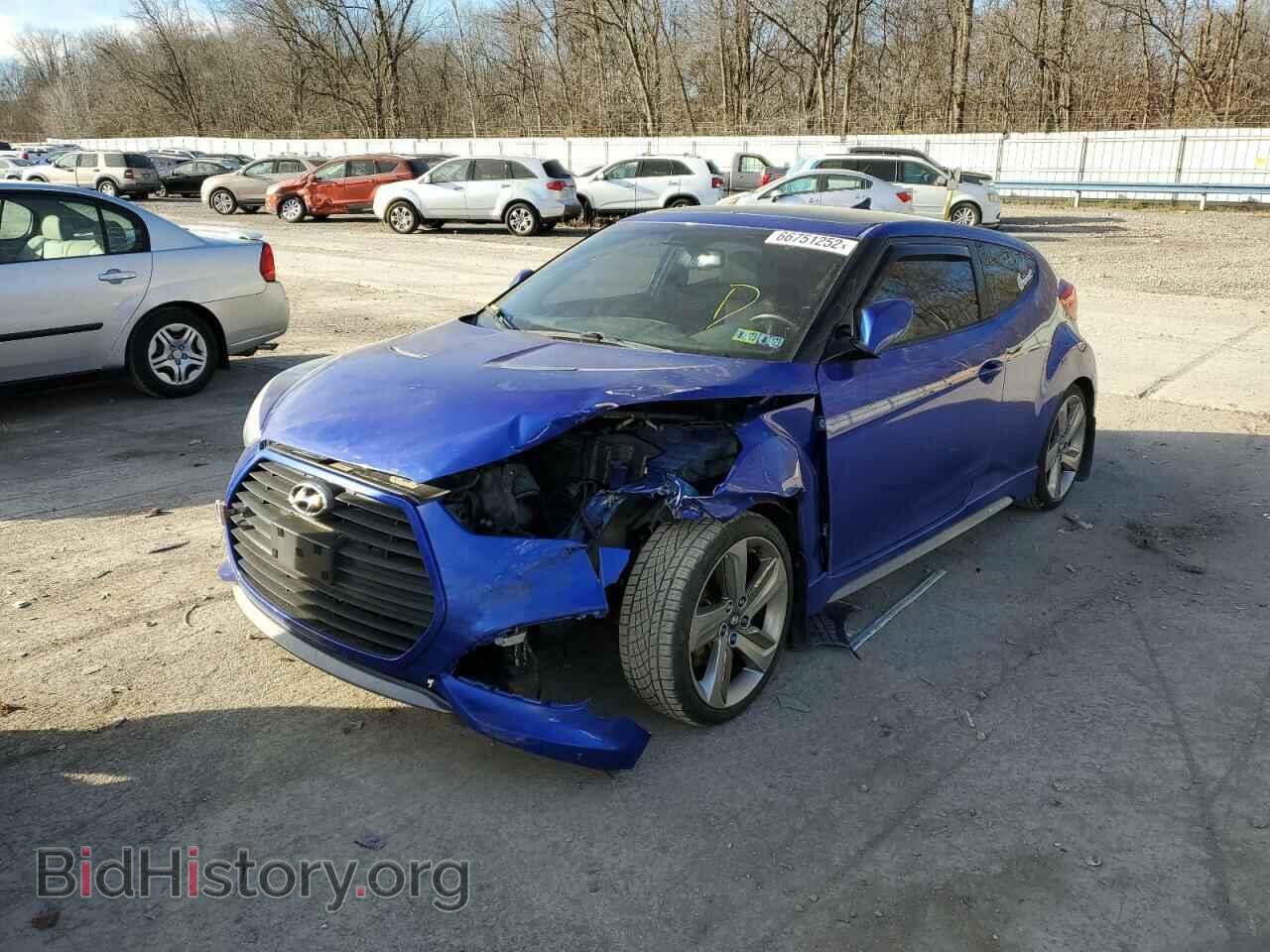 2014 HYUNDAI VELOSTER - VIN: KMHTC6AEXEU201692 - Фото 2