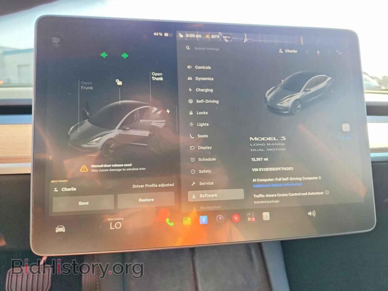 2023 TESLA MODEL 3 - VIN: 5YJ3E1EB3PF714263 - Фото 9