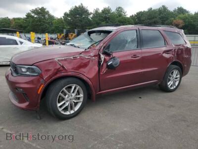 2023 Dodge DURANGO GT, темно-бордовый — VIN 1C4RDJDG3PC637501, Copart