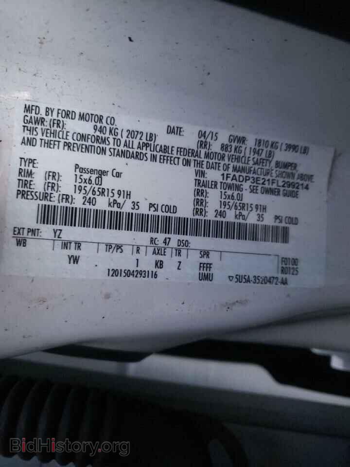 2015 FORD FOCUS - VIN: 1FADP3E21FL299214 - Photo 10