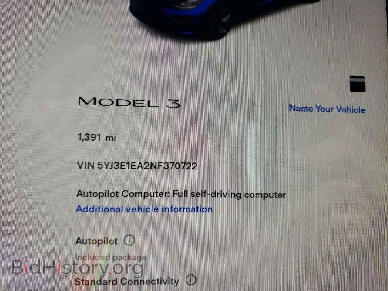 2022 TESLA MODEL 3 - VIN: 5YJ3E1EA2NF370722 - Фото 8