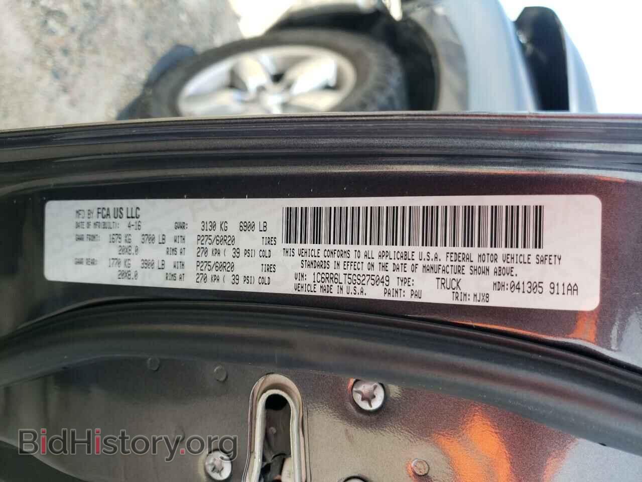 2016 RAM 1500 - VIN: 1C6RR6LT5GS275049 - Photo 10