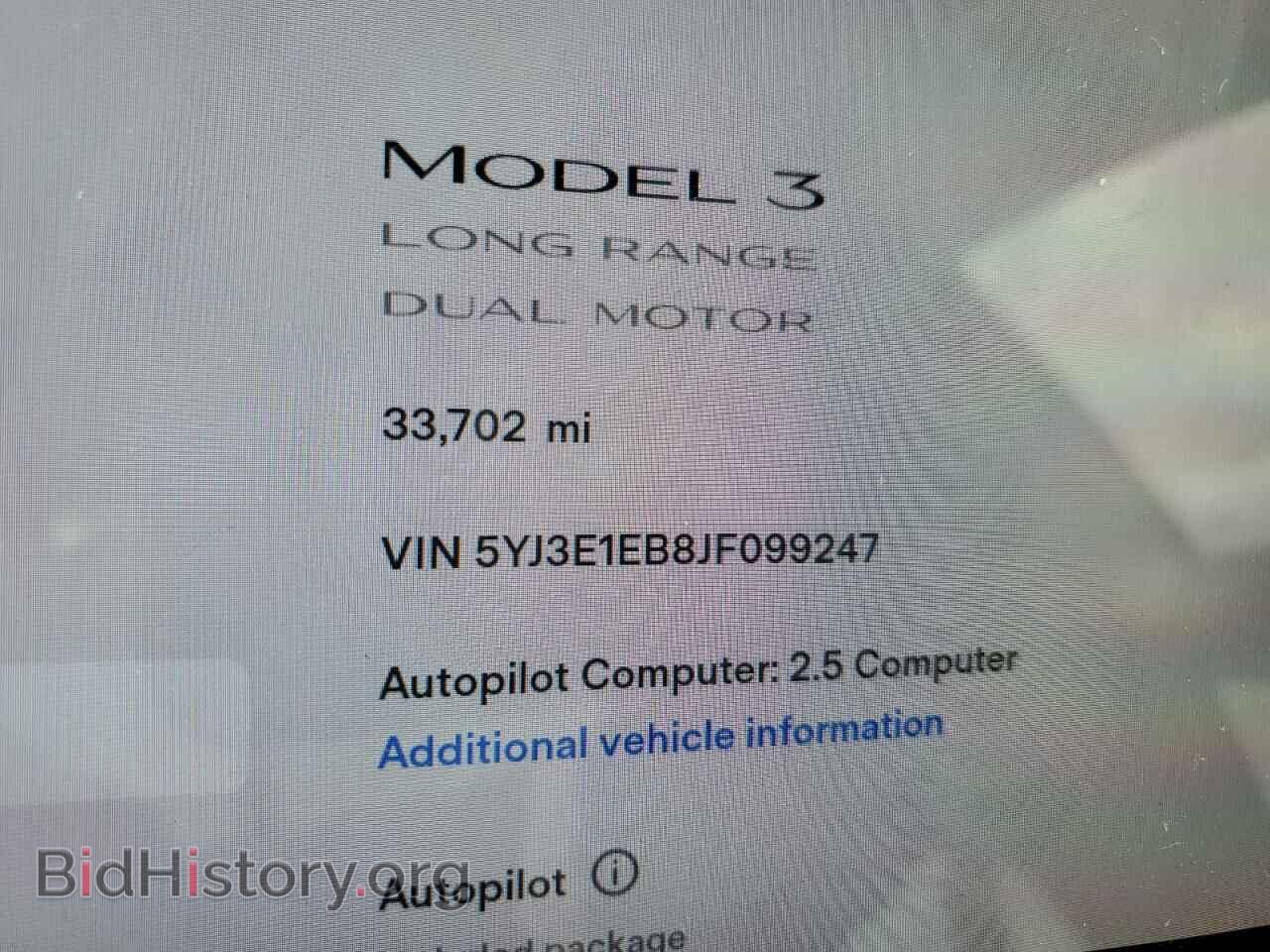 2018 TESLA MODEL 3 - VIN: 5YJ3E1EB8JF099247 - Photo 8
