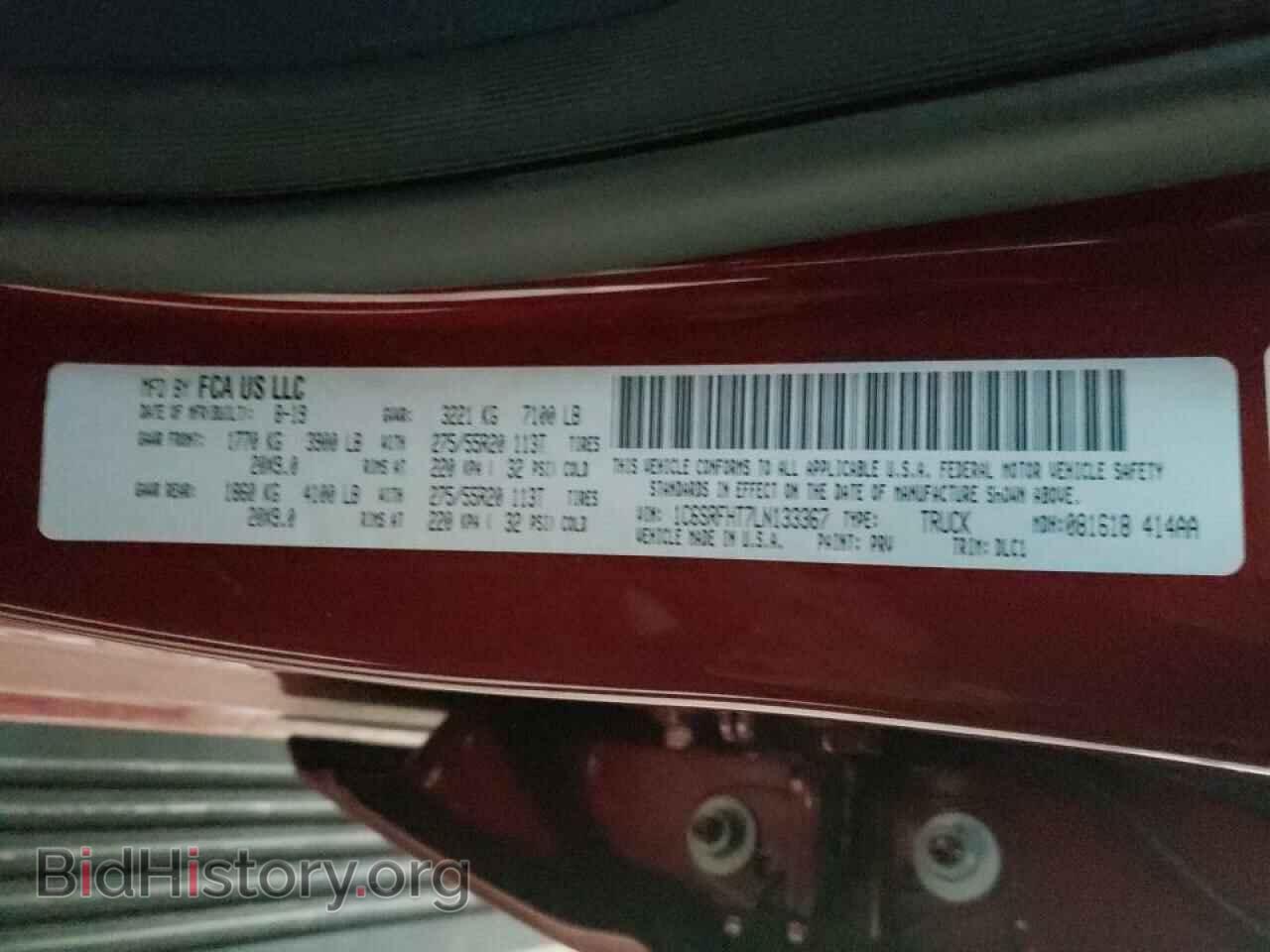 2020 RAM 1500 - VIN: 1C6SRFHT7LN133367 - Фото 10
