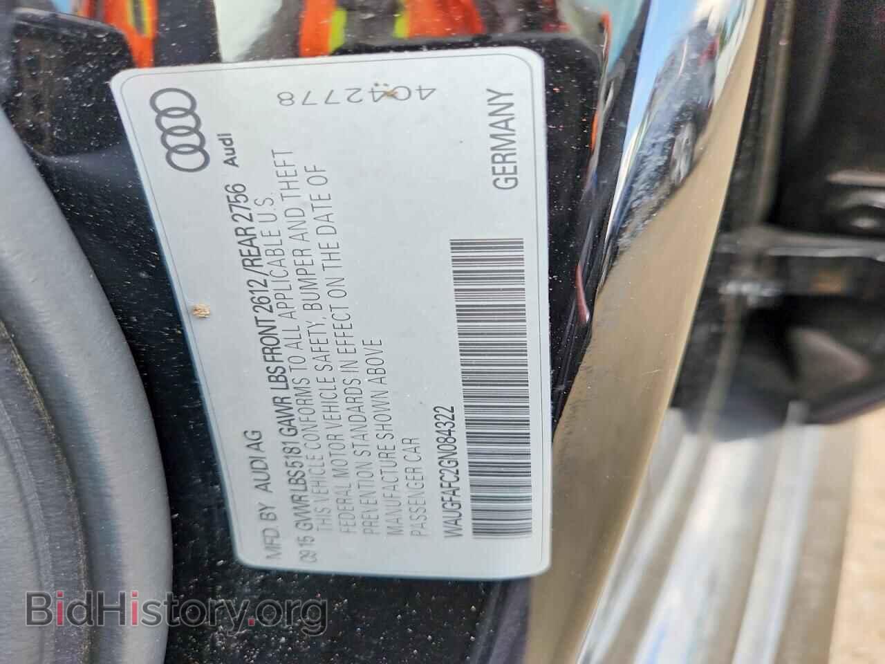 2016 AUDI A6 - VIN: WAUGFAFC2GN084322 - Photo 12