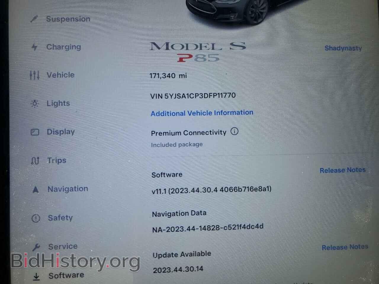 2013 TESLA MODEL S - VIN: 5YJSA1CP3DFP11770 - Photo 9