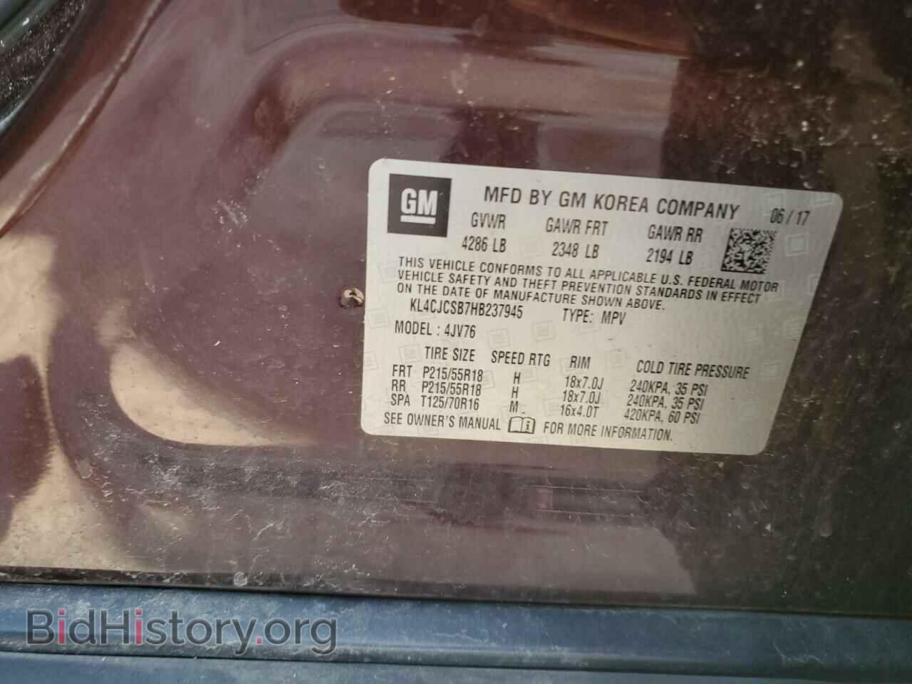 2017 BUICK ENCORE - VIN: KL4CJCSB7HB237945 - Photo 13