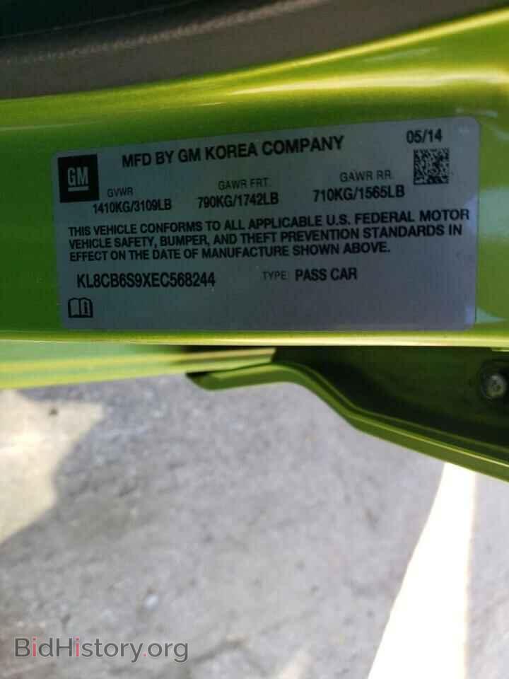 2014 CHEVROLET SPARK - VIN: KL8CB6S9XEC568244 - Фото 10