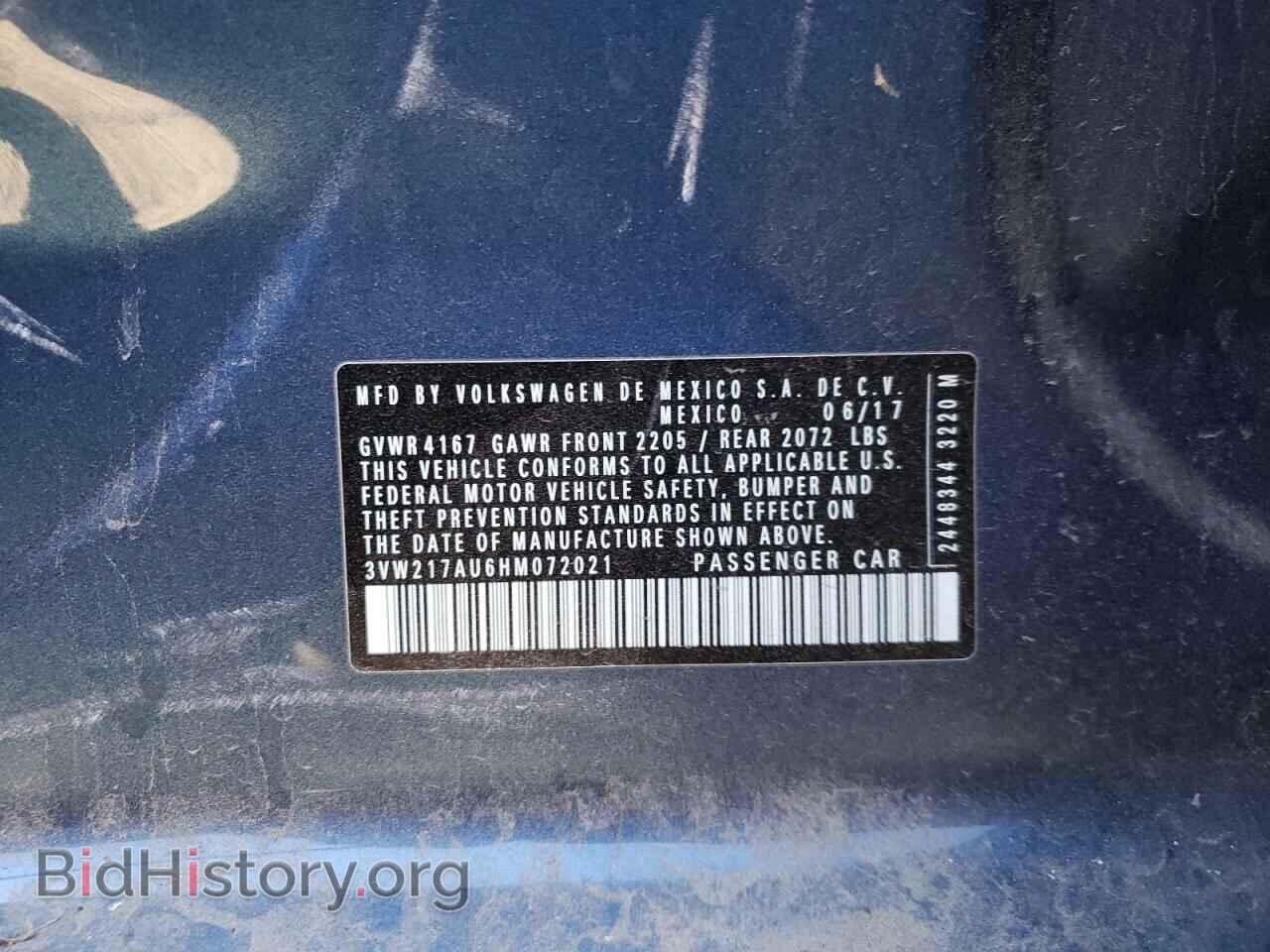 2017 VOLKSWAGEN GOLF - VIN: 3VW217AU6HM072021 - Фото 10