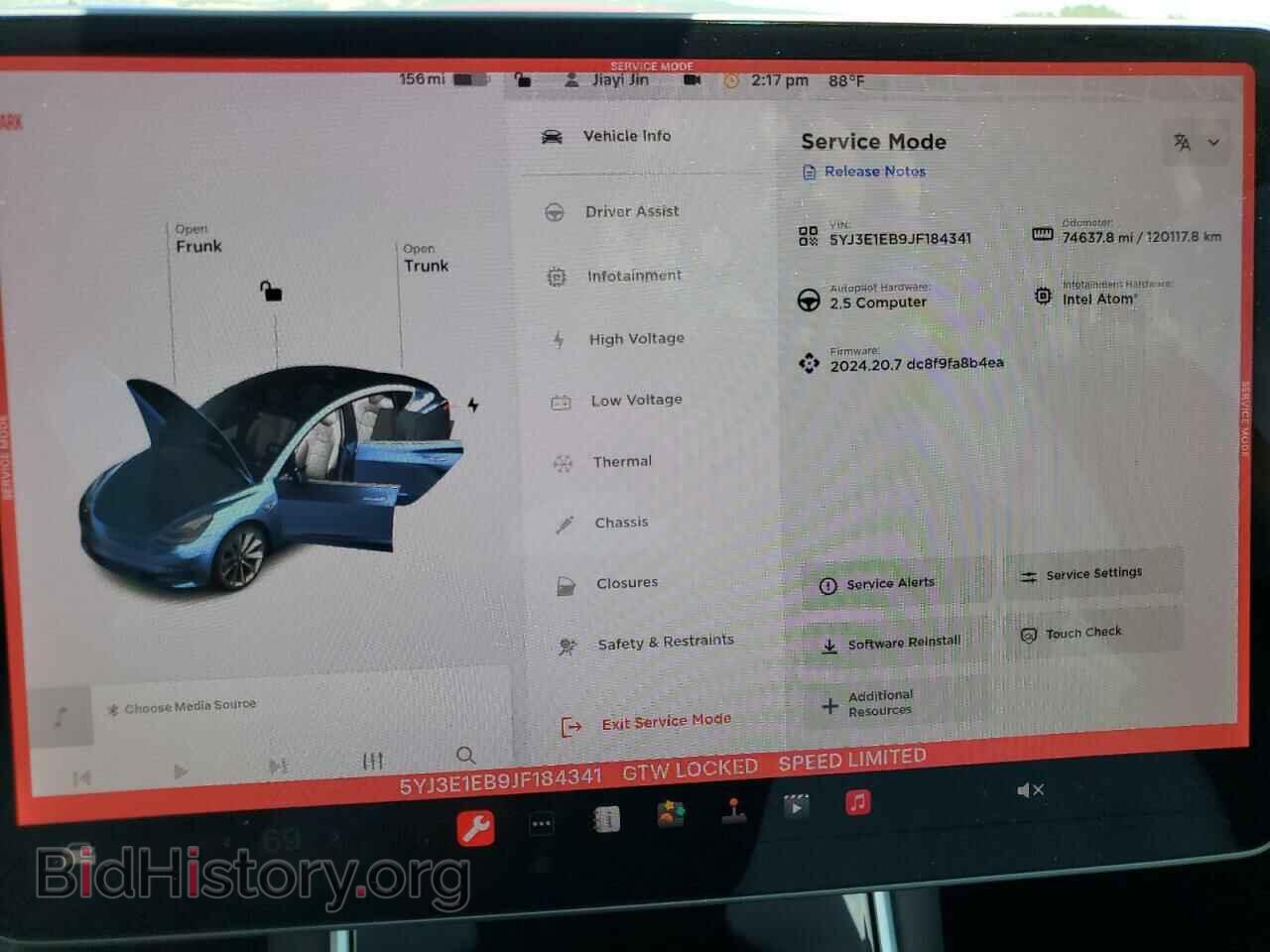 2018 TESLA MODEL 3 - VIN: 5YJ3E1EB9JF184341 - Photo 9