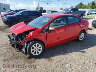 2013 Kia RIO EX, red — VIN KNADN4A34D6154357, Copart