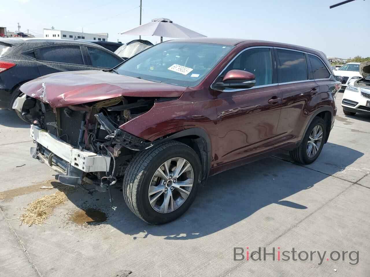 Photo 5TDZKRFH2ES005482 - TOYOTA HIGHLANDER 2014