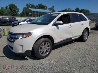 2014 Ford EDGE SEL, белый — VIN 2FMDK3JC7EBA02206, Copart