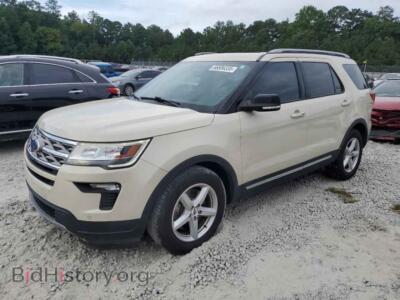 2018 Ford EXPLORER XLT, cream — VIN 1FM5K7D8XJGB25987, Copart