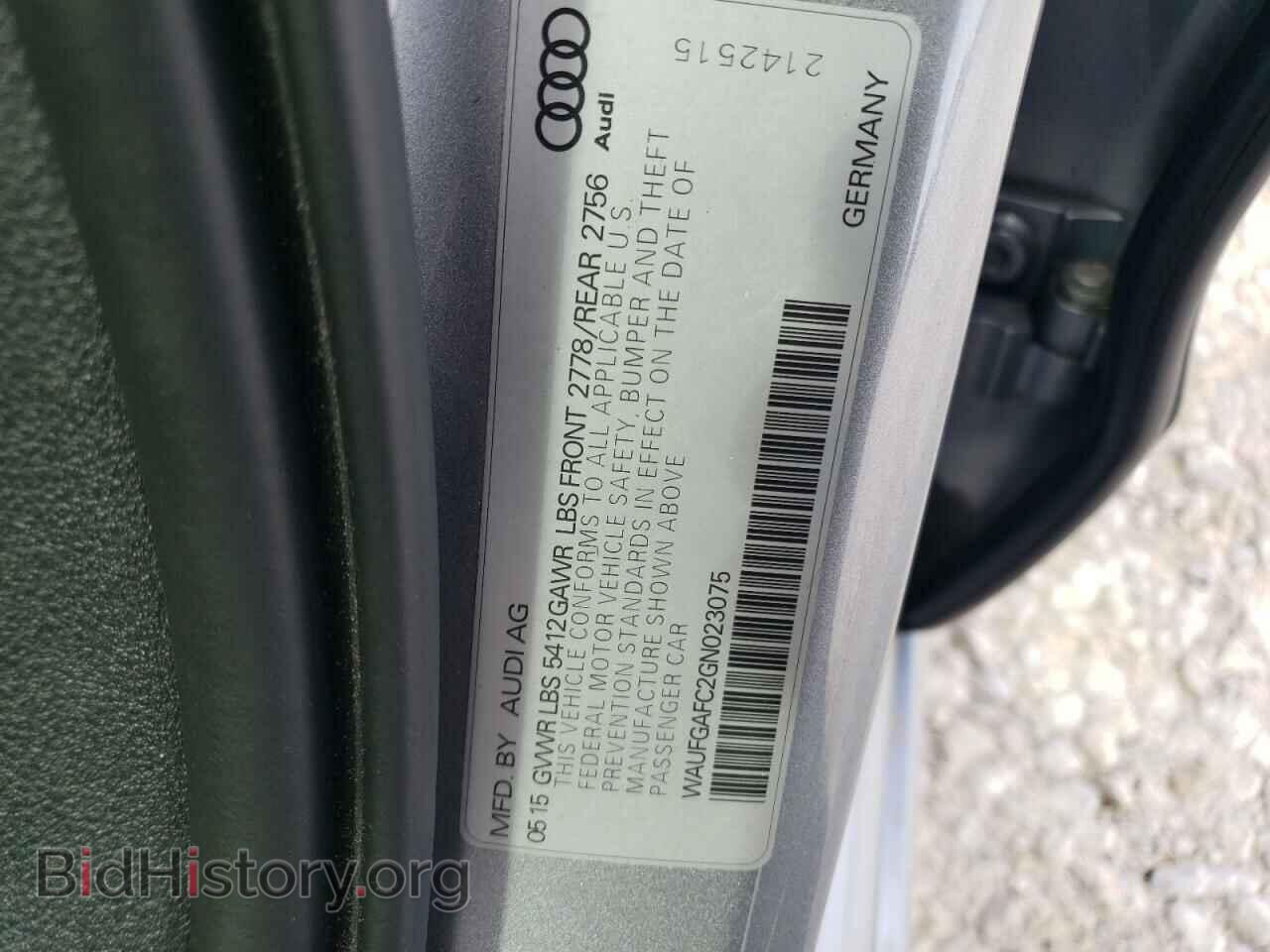 2016 AUDI A6 - VIN: WAUFGAFC2GN023075 - Фото 10