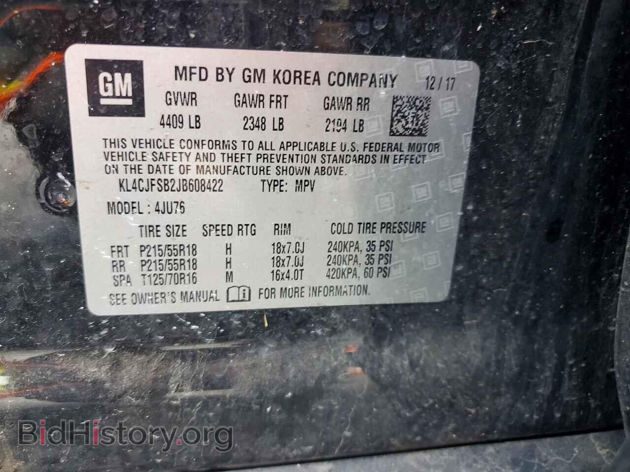 2018 BUICK ENCORE - VIN: KL4CJFSB2JB608422 - Photo 13
