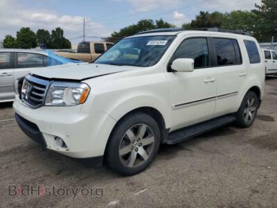 2013 Honda PILOT Touring, белый — VIN 5FNYF4H97DB013380, Copart
