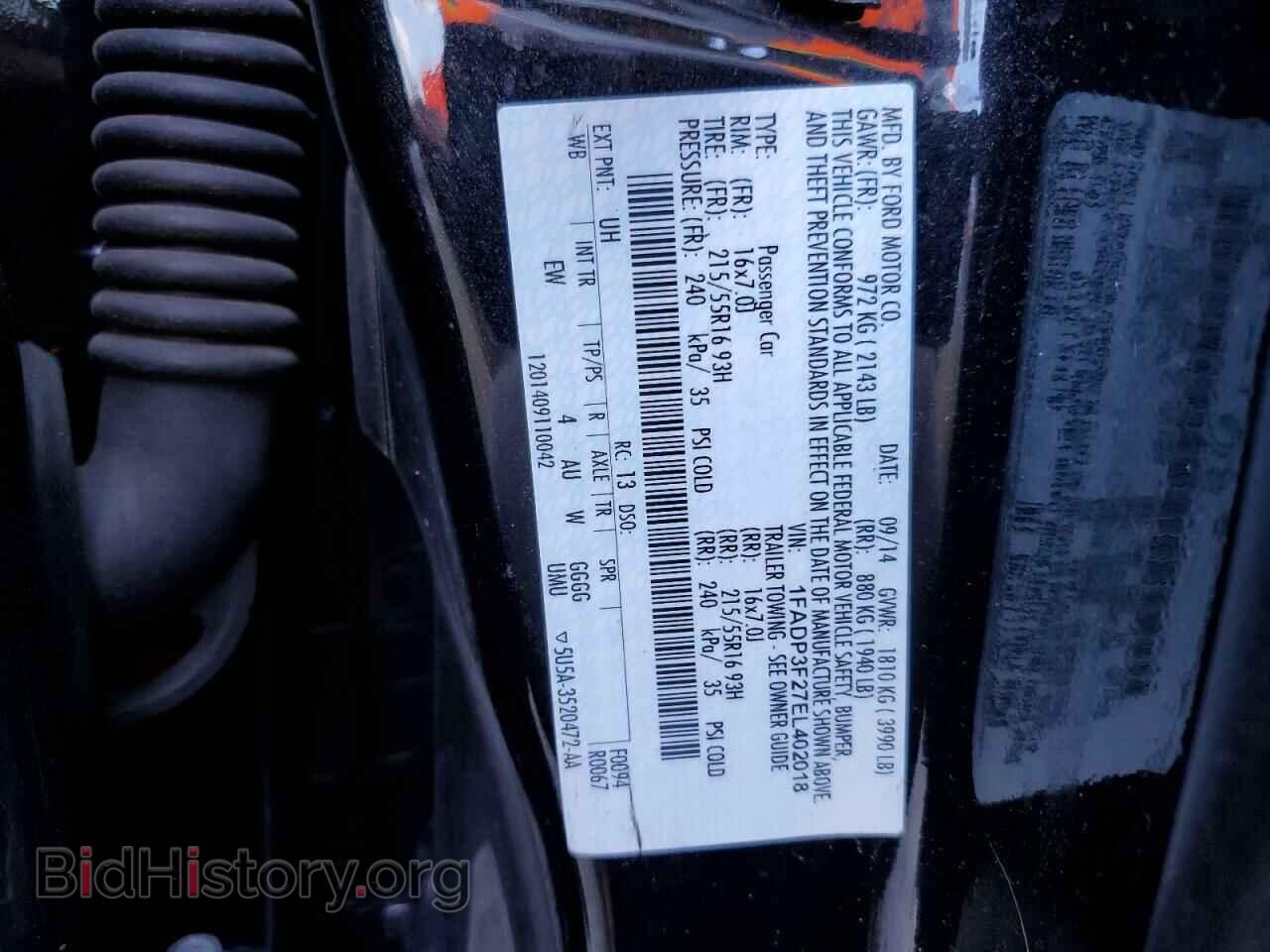 2014 FORD FOCUS - VIN: 1FADP3F27EL402018 - Photo 12