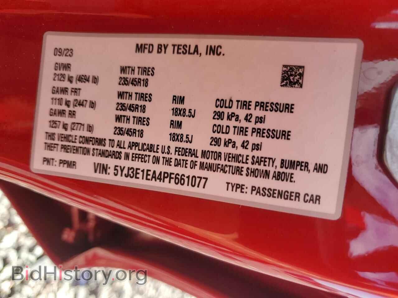 2023 TESLA MODEL 3 - VIN: 5YJ3E1EA4PF661077 - Photo 13