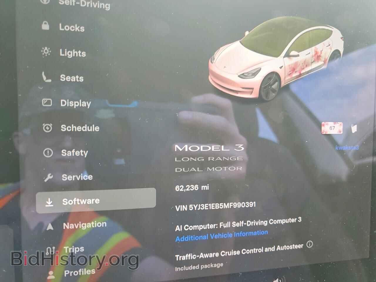 2021 TESLA MODEL 3 - VIN: 5YJ3E1EB5MF990391 - Фото 9