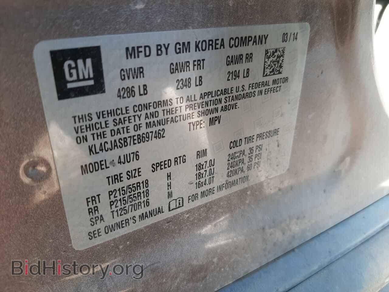 2014 BUICK ENCORE - VIN: KL4CJASB7EB697462 - Photo 10
