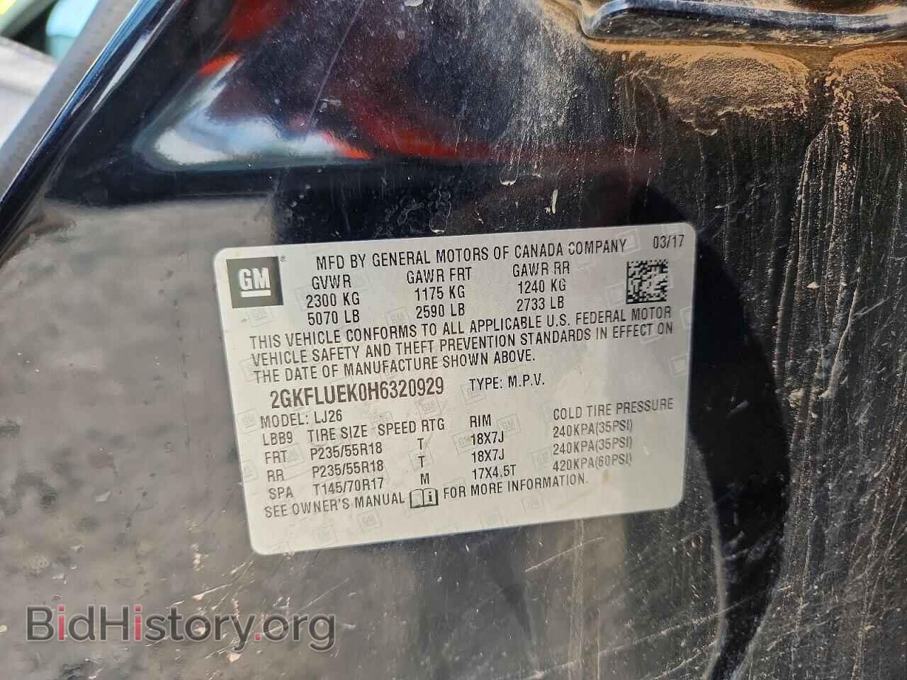 2017 GMC TERRAIN - VIN: 2GKFLUEK0H6320929 - Photo 13