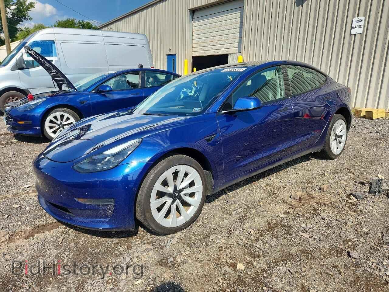 Photo 5YJ3E1EA5NF370844 - TESLA MODEL 3 2022
