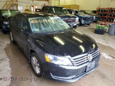 2014 Volkswagen PASSAT Passat S, black — VIN 1VWAS7A38EC090484, Copart